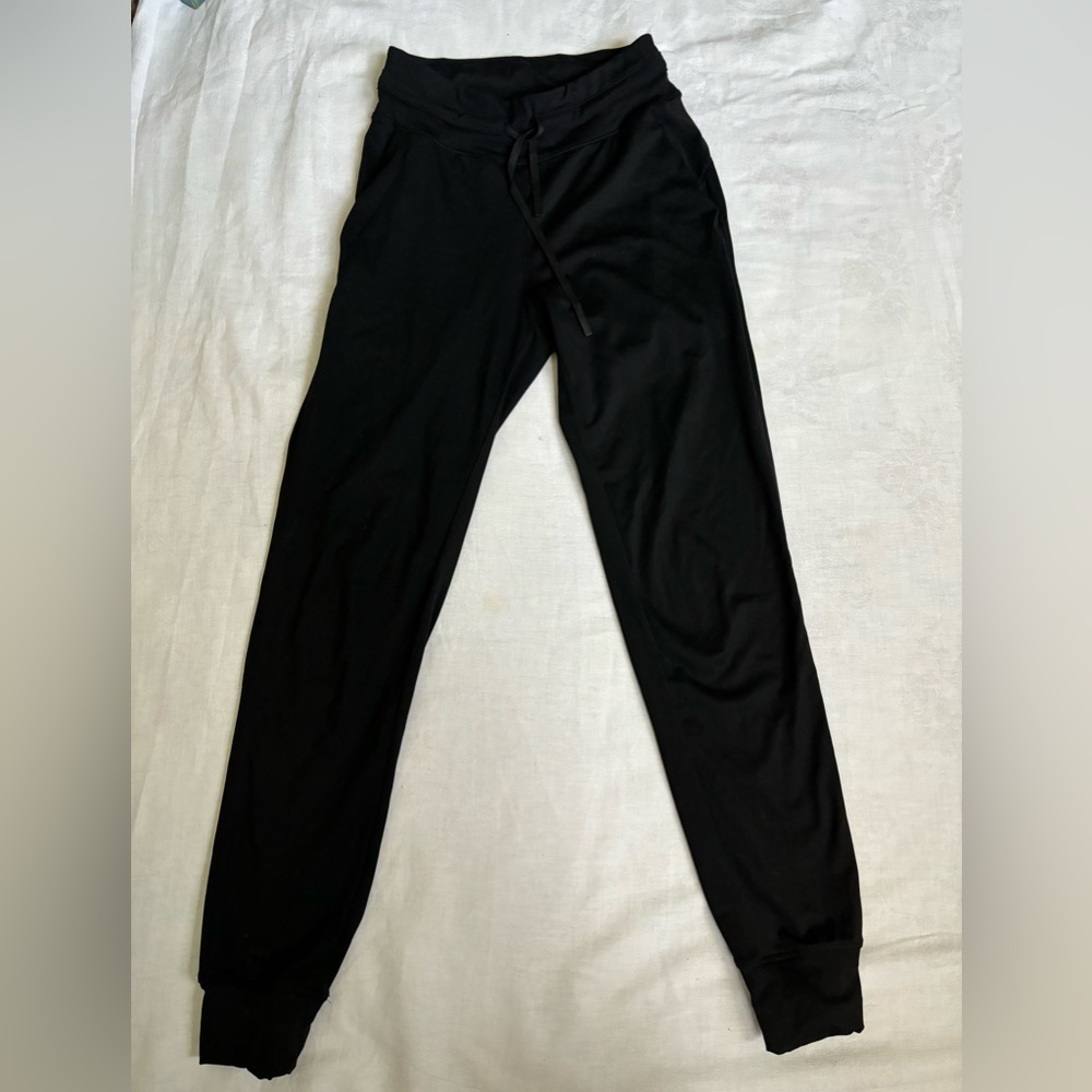 Women’s black Lululemon joggers